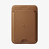 AMP02284 - MagSafe Card Holder Valentinus (MagFit) in black showing the card holder attached to back of device